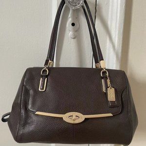 COACH 25169 MADISON MADELINE LEATHER SATCHEL